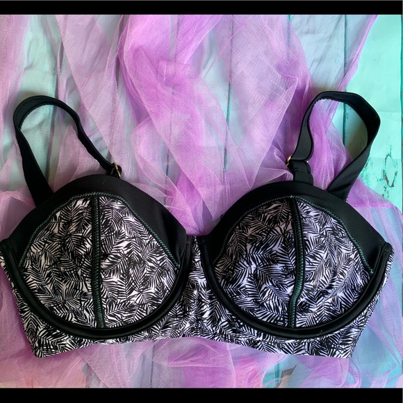 Cupped bra print bikini top - Picture 1 of 2